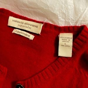 Valerie Stevens 100% Cashmere Cardigan